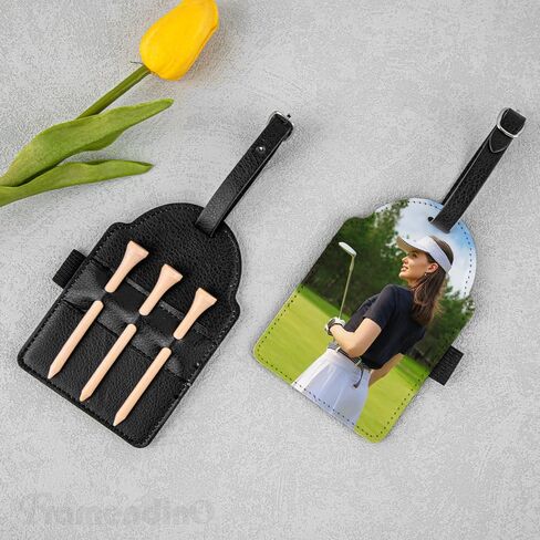 Framendino ، تسامي تسامي حاملي Tee Golf مع Tees Pu Leather Ball Bag لنقل الحرارة DIY in Saudi Arabia