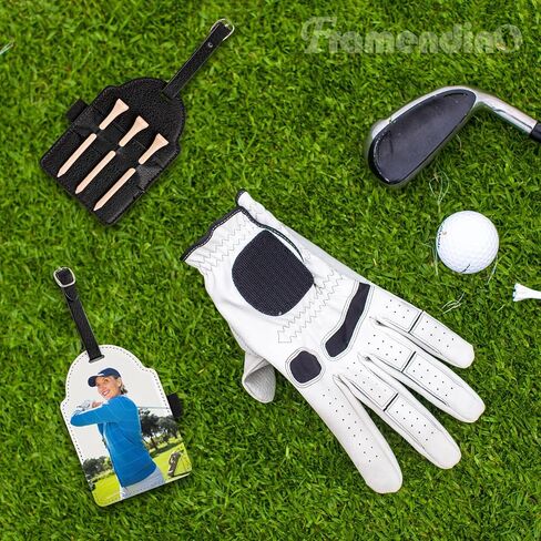 Framendino ، تسامي تسامي حاملي Tee Golf مع Tees Pu Leather Ball Bag لنقل الحرارة DIY in Saudi Arabia