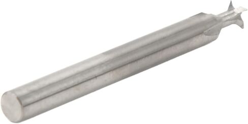 Acouto High Hardness Alloy Dovetail End Mill Cutter 5mm 4 Flutes for Fast Drilling in Various Industrial Applications (5 X 60° X 50L) in Saudi Arabia