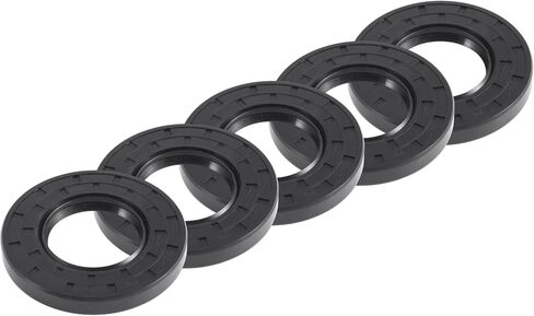 Universal Oil Seal TC Double Lip W Steel Spring Seal Ring Rotary Shaft Seal 40x75x10mm High Pressure NBR Rubber Black 5pcs in Saudi Arabia