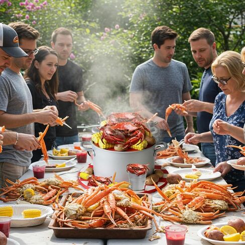 13 Pcs Crawfish Boil Party Supplies Fake Crawfish Party Decorations Lobster Cake Toppers Plastic Crayfish Potato Corn Metal Pail for Lobster Theme Birthday Festival Potluck in Saudi Arabia
