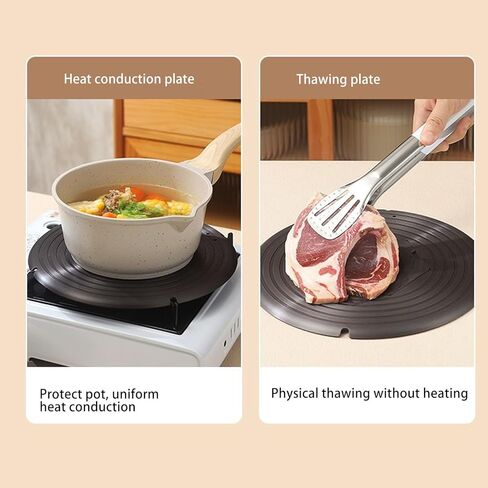 Aramox Heat Diffuser Plate, Detachable Multifunctional Cooking Induction Adapter Heat Conduction Plate Non Black with Aluminum Alloy Material in Kuwait