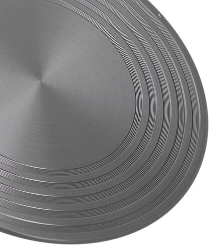Fydun Fydun Heat Diffuser Plate ، قطره 24 سم سماكة 4 ملم موقد غاز المطبخ حرارة غير قسيمة تحريض على اللوحات الساخنة توصيل وسادة منزلية سريعة ذوبان مضاد للحرق الأسود in Saudi Arabia