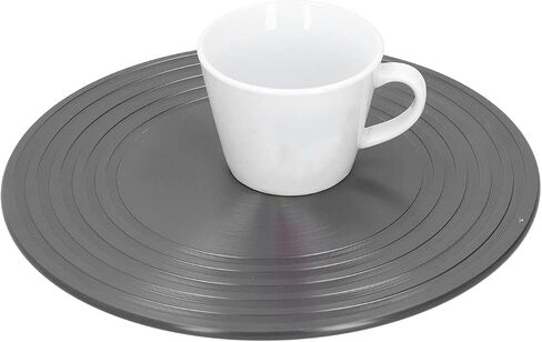 Fydun Fydun Heat Diffuser Plate ، قطره 24 سم سماكة 4 ملم موقد غاز المطبخ حرارة غير قسيمة تحريض على اللوحات الساخنة توصيل وسادة منزلية سريعة ذوبان مضاد للحرق الأسود in Saudi Arabia