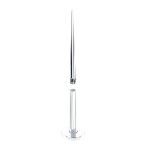 6x Threaded Taper, 1.18inch Length, Threaded Insertion Taper, Insertion Pin Taper for Nose Ears Lip in Kuwait