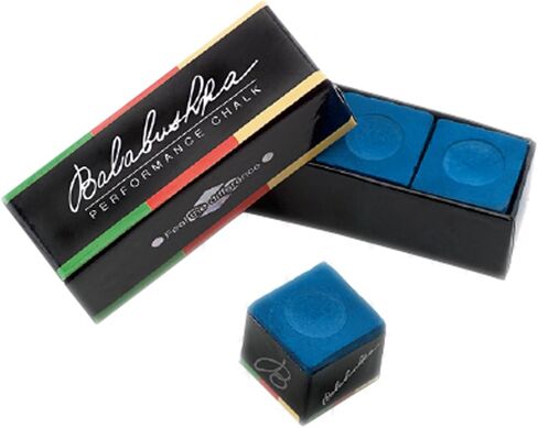 Balabushka Pool Cue Billiard Performance Chalk - Blue - 3 PCS in Kuwait