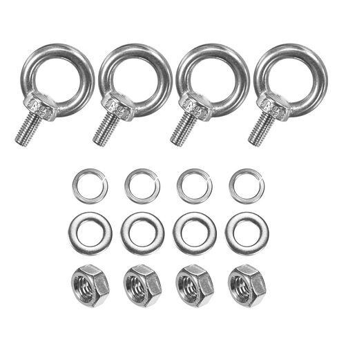 10 مجموعات غير قابلة للصدأ موبولت m8x30mm رفع الكتف الترباس العين مع غسالات المكسرات الذكور المسمار خيط الخيط in Saudi Arabia