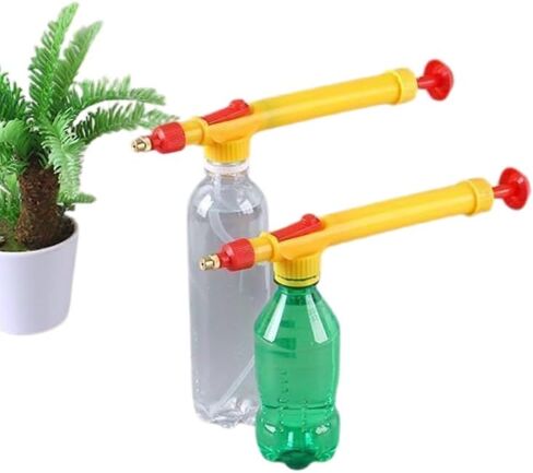 2pcs ضغط زجاجة رذاذ الضغط - رؤوس بخاخ حديقة يدوي يدويًا لنباتات الري - تناسب زجاجات المشروبات البلاستيكية القياسية - ضباب قابل للتعديل لفوهة رش الطائرات للاستخدام الداخلي والخارجي in Kuwait
