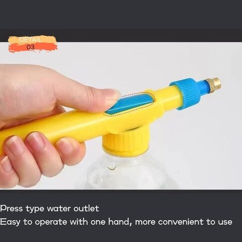 2pcs ضغط زجاجة رذاذ الضغط - رؤوس بخاخ حديقة يدوي يدويًا لنباتات الري - تناسب زجاجات المشروبات البلاستيكية القياسية - ضباب قابل للتعديل لفوهة رش الطائرات للاستخدام الداخلي والخارجي in Kuwait