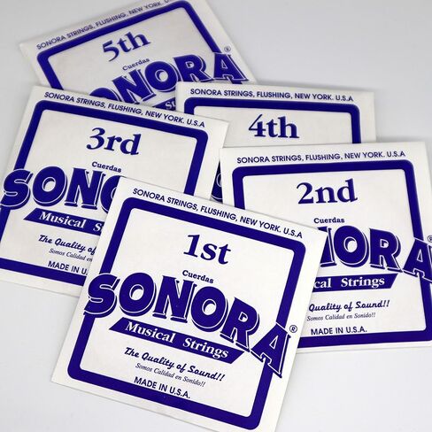 صنع في الولايات المتحدة الأمريكية ، Sonora Strings SN75 G Bajo Quinto Phosphor Bronze Ball End ، جودة الصوت in Kuwait