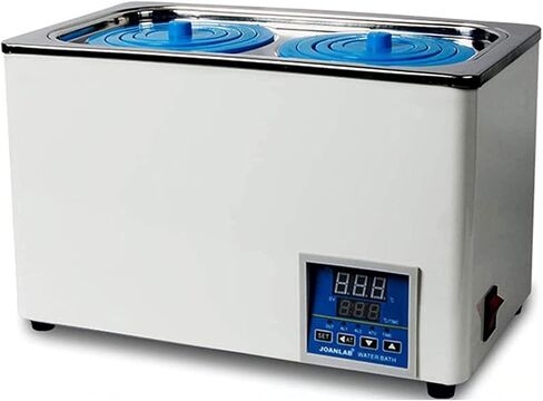 Lab Digital Thermostatic Water Bath, Electric Digital Display Lab Water Bath with Selectable Openings for Labs Experiments,Temperature Range:+10-100℃ (2 Holes) in Saudi Arabia