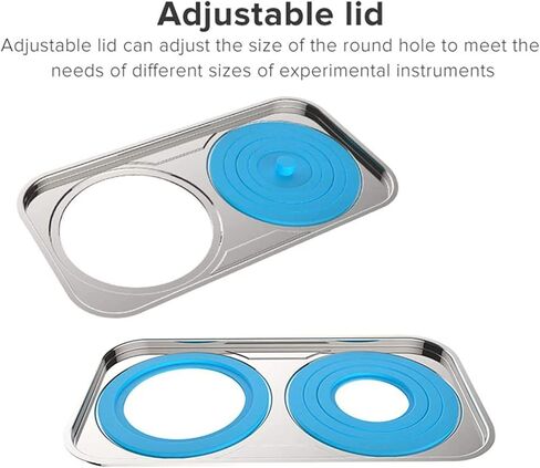 Lab Digital Thermostatic Water Bath, Electric Digital Display Lab Water Bath with Selectable Openings for Labs Experiments,Temperature Range:+10-100℃ (2 Holes) in Saudi Arabia
