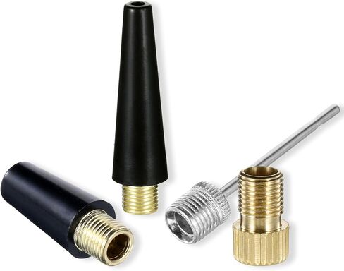 Ball Pump Needle Set Needle Nozzle Adapter Tire Pump Adapter Brass Bike Pump Adapters Balloon Inflatable Toys Nozzle for Inflatables, Sport Balls, Bicycles,Bike and Inflator Adapter Kit 4pcs in Saudi Arabia