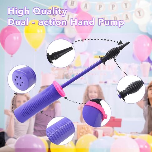 Balloon Pump Handheld Two-Way Dual Action Balloon Inflator Pumping for Foil Latex Twisting Balloon in Saudi Arabia