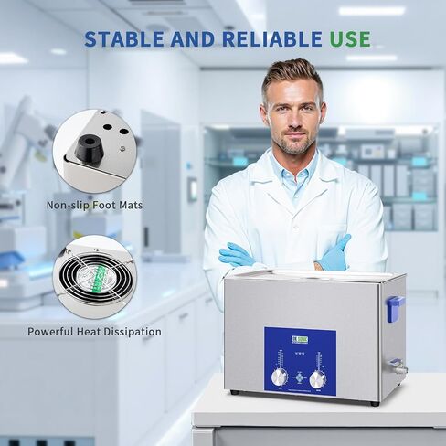 DK SONIC Industrial Ultrasonic Cleaner 37L,720W Commercial Sonic Cleaner with Encoded Timer,Heater&Basket, Multiple Functions for Carburetors, Motorcycle Engines, Chains in Kuwait