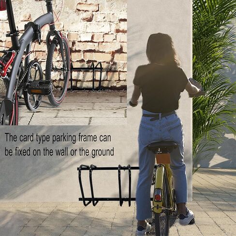 XINYI Bike Racks For Garage, 3 Bikes Stand For Garage Floor，Indoor/Outdoor bike Storage,Bicycle parking rack,Front/back Bike Stand For Mountain, Road And Kids Bikes in Saudi Arabia