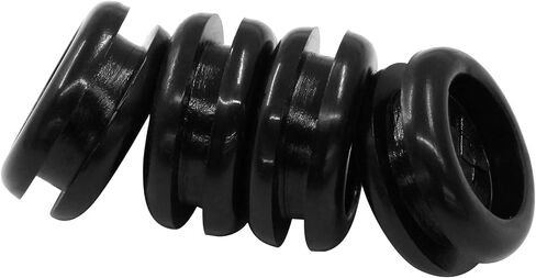 10 Pcs 3/4 Inch Rubber Grommet for Wiring, Double-Sided Firewall Grommets Black Wire Hole Grommet, Round Drill Hole Plugs Grommet for Electric Box in Saudi Arabia