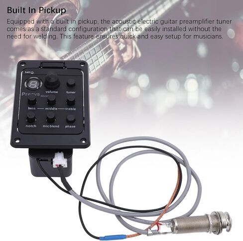 الغيتار الصوتي preamp بيك آب ، بيك آب للغيتار الكهربائي على متن Preamps Equipizer Pre Wired Guitar Pickup Turner Onboard Preamps Eq Eq ، Eq Electric Box Equarizer in Saudi Arabia