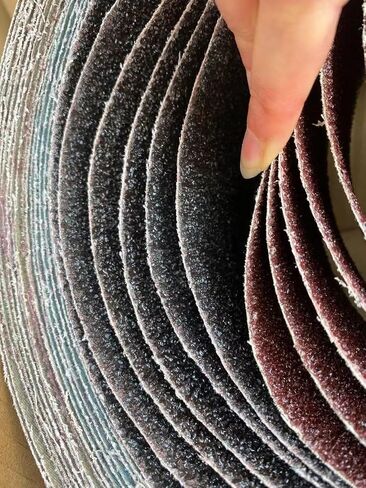 Belt Sander Paper, 10PCS/Set 400x60mm Sanding Belts 24-1000 Grits Wood Soft Metal Polishing Sandpaper Abrasive Bands for Belt Sander Abrasive Tool(600#) in Kuwait
