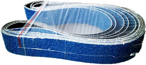 ورق صنفري الحزام ، 10pcs 1200 * 50mm Zirconium corundum Sanding Belts 36 فريك ورق الصنفرة ورقة الصنفرة المعدنية ورق الصلابة الطحن شريط التلميع (100#) in Kuwait