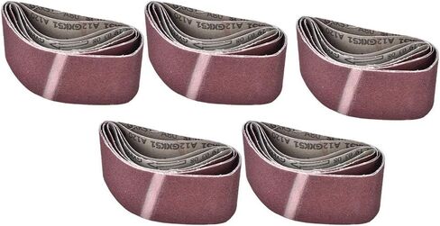ورق صنف من الحزام ، أحزمة Sander 5pcs 457x75mm Sanding Sanding Sanding for Woodworking ، Grit 60/80/100/120/240 in Kuwait