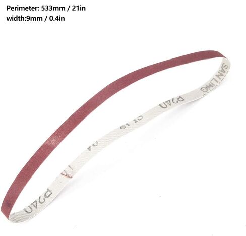 Yosoo Paper Abrasive Belt Sand Oxide Aluminum Oxide 533 X 9 Mm for Polishing Wood Furniture (240#) in Saudi Arabia