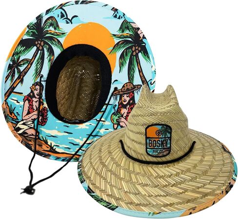 Premium Just Straw Lifeguard Beach Hat Tan in Saudi Arabia