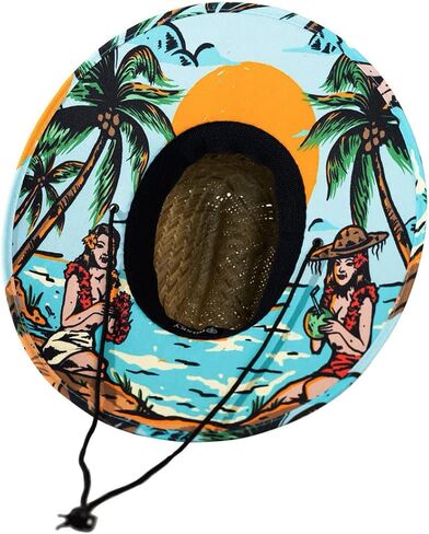 Premium Just Straw Lifeguard Beach Hat Tan in Saudi Arabia