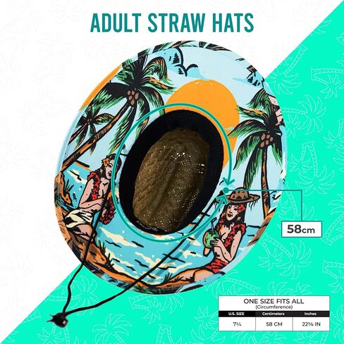 Premium Just Straw Lifeguard Beach Hat Tan in Saudi Arabia