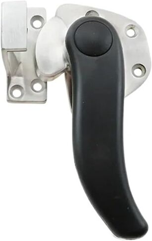 High and Low Convex Door S-Shaped Rotating Closed Handle 304 Stainless Steel 1Pcs(Brushed-Right) in Kuwait