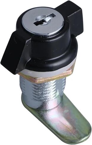 MS408-1 Zinc Alloy Cam Lock Machine Equipment Cabinet Door Quarter Turn Cam Lock Black 1Pcs(MS408-1-1-M22) in Saudi Arabia