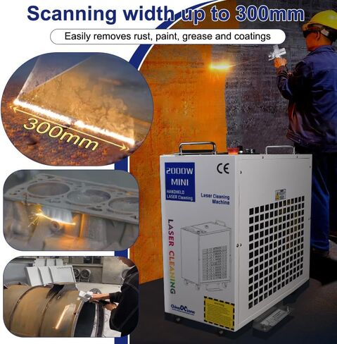 US Stock Relfar Double Pendulum 2000W Cleaning Rust Remover Machine BWT Laser Source Machine Laser Laser Machine (1500W) in Saudi Arabia