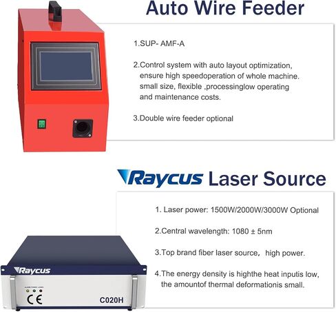 Raycus 1500W/2000W 4 in 1 Integrated Welding cutting cleaning rust remover Machine Handheld Laser Welder Machine with Auto Wire Feeder Cable Length 10m (2000, Watts) in Saudi Arabia