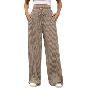 صالة المربع للسيدات مضلع سراويل بيجاما ناعمة مريحة الساق المستقيمة الساق السقوط قيعان PJ فضفاضة بنطلون مع جيوب in Kuwait