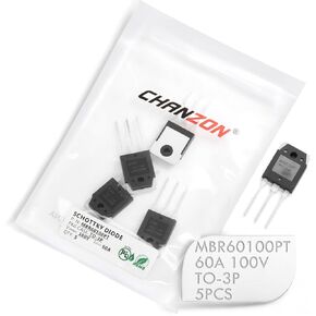 (حزمة من 5 قطع) Chanzon MBR60100PT SCHOTTKY BARRIRER DIDES 60A 100V TO-3P (TO-247AD) 60 AMP 100 VOLT in Kuwait