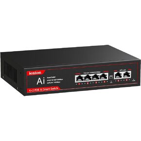 10 Port Gigabit Poe Switch ، 120W ، IEEE 802.3af/at Compliant ، 20 جيجابت في الثانية ، Place & Play مع VLAN وحماية Lightning ، وتصميم بدون مروحة لكاميرات IP و APs اللاسلكية ، ومراقبة الشبكة in Kuwait