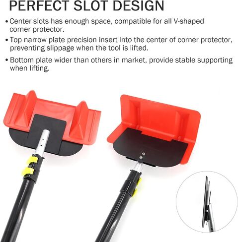 HUAALIUCHE 8 Foot Extension Handle for Board Corner Protector, Foldable & Pre-Assembled Cargo Load Corner Protector V Edge Guards Handle, 1Pack in Saudi Arabia