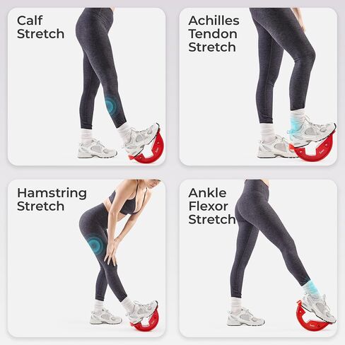 Sunny Health & Fitness Calf Stretcher and Foot Rocker for Plantar Tight Calves Relief Hamstring Ankle Strengthener Facetious Sling Stretch Fighter Stretching Device Mobility in Kuwait