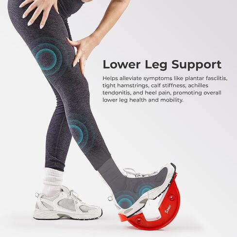 Sunny Health & Fitness Calf Stretcher and Foot Rocker for Plantar Tight Calves Relief Hamstring Ankle Strengthener Facetious Sling Stretch Fighter Stretching Device Mobility in Kuwait