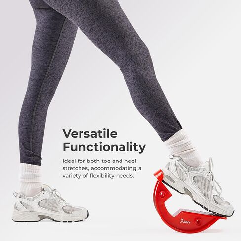 Sunny Health & Fitness Calf Stretcher and Foot Rocker for Plantar Tight Calves Relief Hamstring Ankle Strengthener Facetious Sling Stretch Fighter Stretching Device Mobility in Kuwait