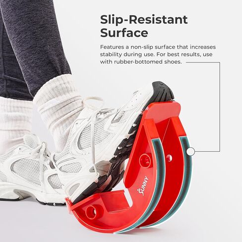 Sunny Health & Fitness Calf Stretcher and Foot Rocker for Plantar Tight Calves Relief Hamstring Ankle Strengthener Facetious Sling Stretch Fighter Stretching Device Mobility in Kuwait