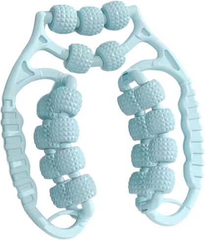 Massage Roller Leg Massage Tool 21 Wheels Exercise Versatile Portable Circular Leg Clamp for Men Forearm Arms, Green in Saudi Arabia