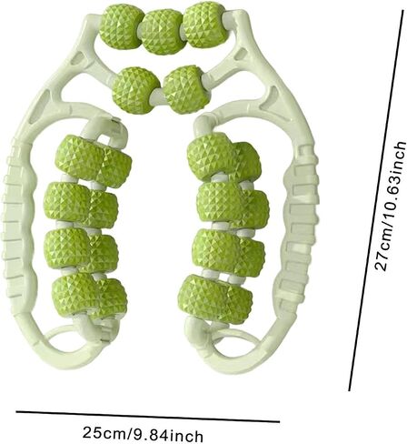 Massage Roller Leg Massage Tool 21 Wheels Exercise Versatile Portable Circular Leg Clamp for Men Forearm Arms, Green in Kuwait