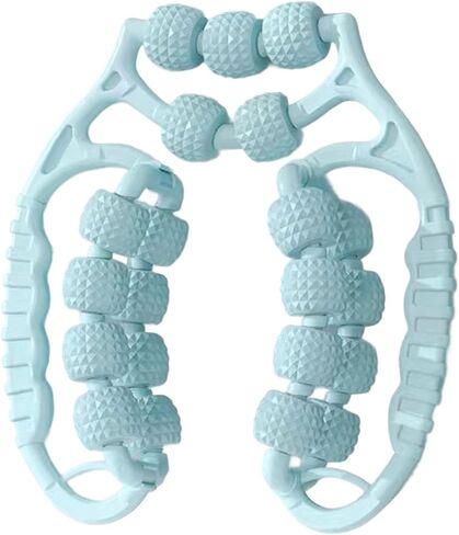 Massage Roller Leg Massage Tool 21 Wheels Exercise Versatile Portable Circular Leg Clamp for Men Forearm Arms, Green in Saudi Arabia