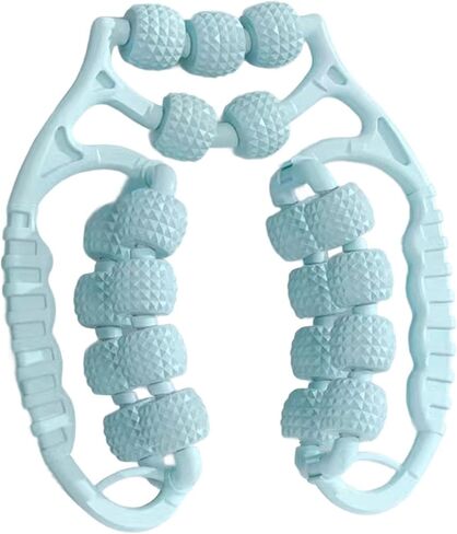 Massage Roller Leg Massage Tool 21 Wheels Exercise Versatile Portable Circular Leg Clamp for Men Forearm Arms, Green in Saudi Arabia