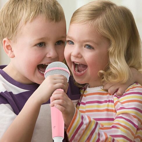 Wired Microphone, Wired Dynamic Microphone 3.5mm Jack Lightweight No Battery for Kids Singing Mechine Home (Pink) in Saudi Arabia