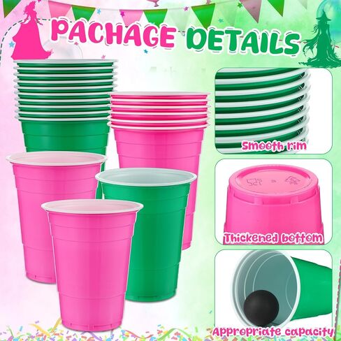 30 PCS CUP TABLE TENNIS GAME SET 22 COSTION PAST CUPS 15 OZ و 8 كرات سوداء قابلة لإعادة الاستخدام باللونين الوردي والكؤوس الخضراء للمشروبات عيد ميلاد عيد الميلاد عيد الميلاد العام الجديد ألعاب الحفلات in Kuwait
