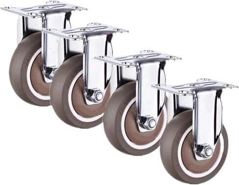 4pcs 3 بوصة عجلات ثابتة أثاث صامت خفيف الوزن in Kuwait