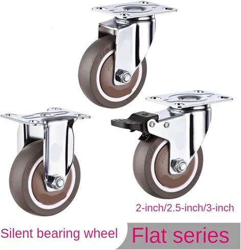 4pcs 3 بوصة عجلات ثابتة أثاث صامت خفيف الوزن in Kuwait