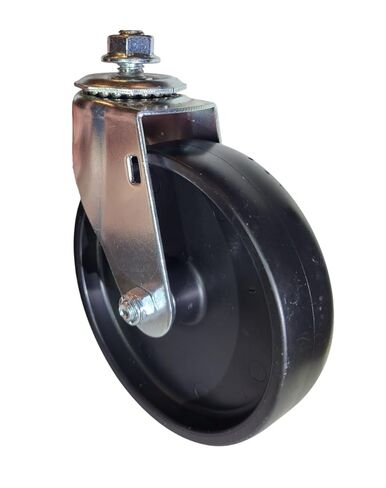 Harper Caster WH35PA 5 "X 1 1/4" STEM Caster 3/8 "NC X 3/4" Polyolefin Wheel Wheel Plain Ball Wheel Ball تحمل دوارة. استبدال العجلات لشاحنات هاربر الصلب القابلة للتحويل فقط. in Saudi Arabia